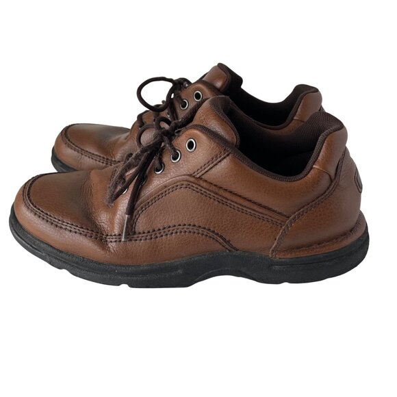 Rockport Mens Brown Leather Lace-Up Shoes Size 10M Durable Casual Footwear - Picture 3 of 11